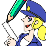 draw happy police draw games