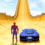 superhero car mega ramp games